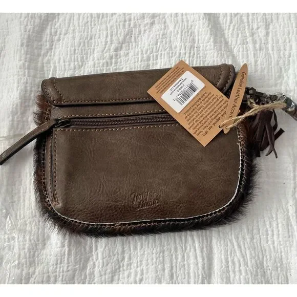 Tony Lama Western Brindle Cowhide Hair Wristlet Wallet NEW NWT - Picture 3 of 5